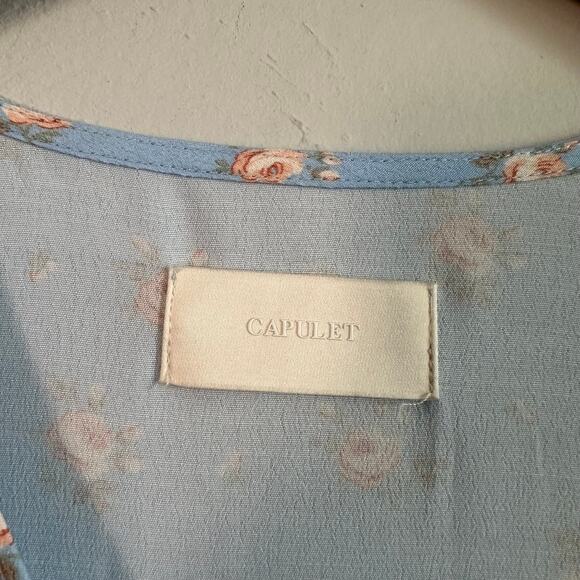 Capulet Elie Dress in Blue Floral Rosebud Print - Picture 4 of 12